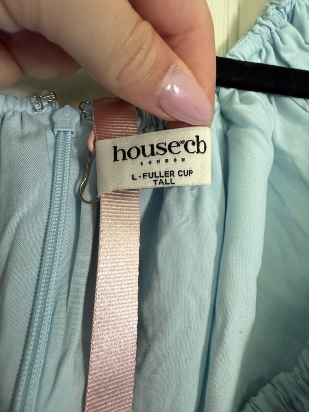 House of CB Powder Blue Off-Shoulder Corset Mini Dress - Picture 4 of 5